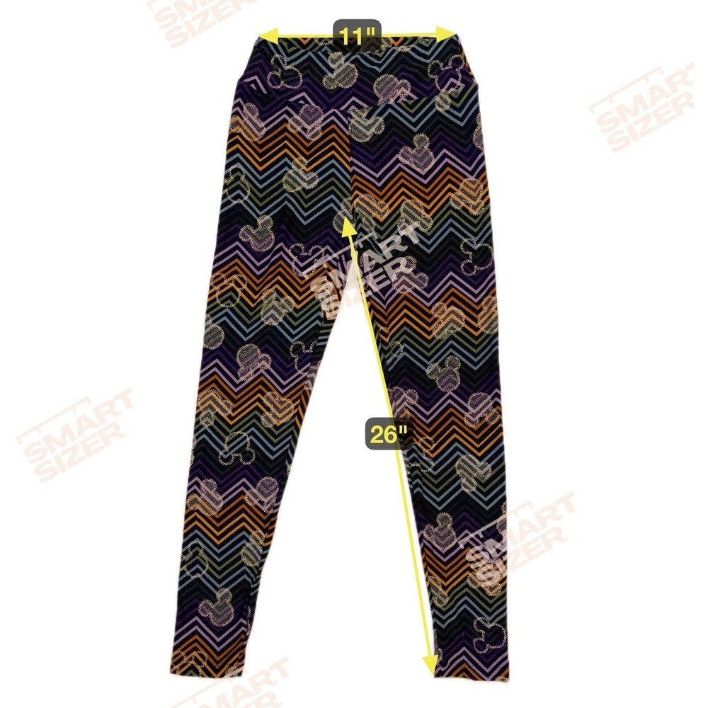 LulaRoe one size leggings Mickey Disney Parks Chevron Navy Walt Disney World - Picture 7 of 7